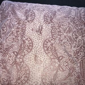 Vintage WPL Boho Scarf Hair Wrap Made in Italy #8673 Nylon/Rayon 44”x 16”
